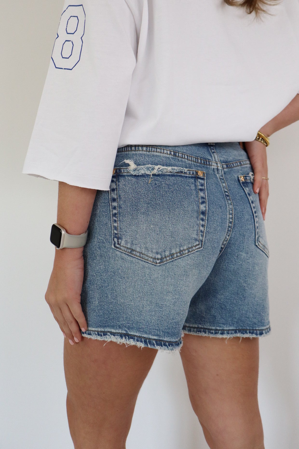 Evi Denim Shorts Dark Blue W3900
