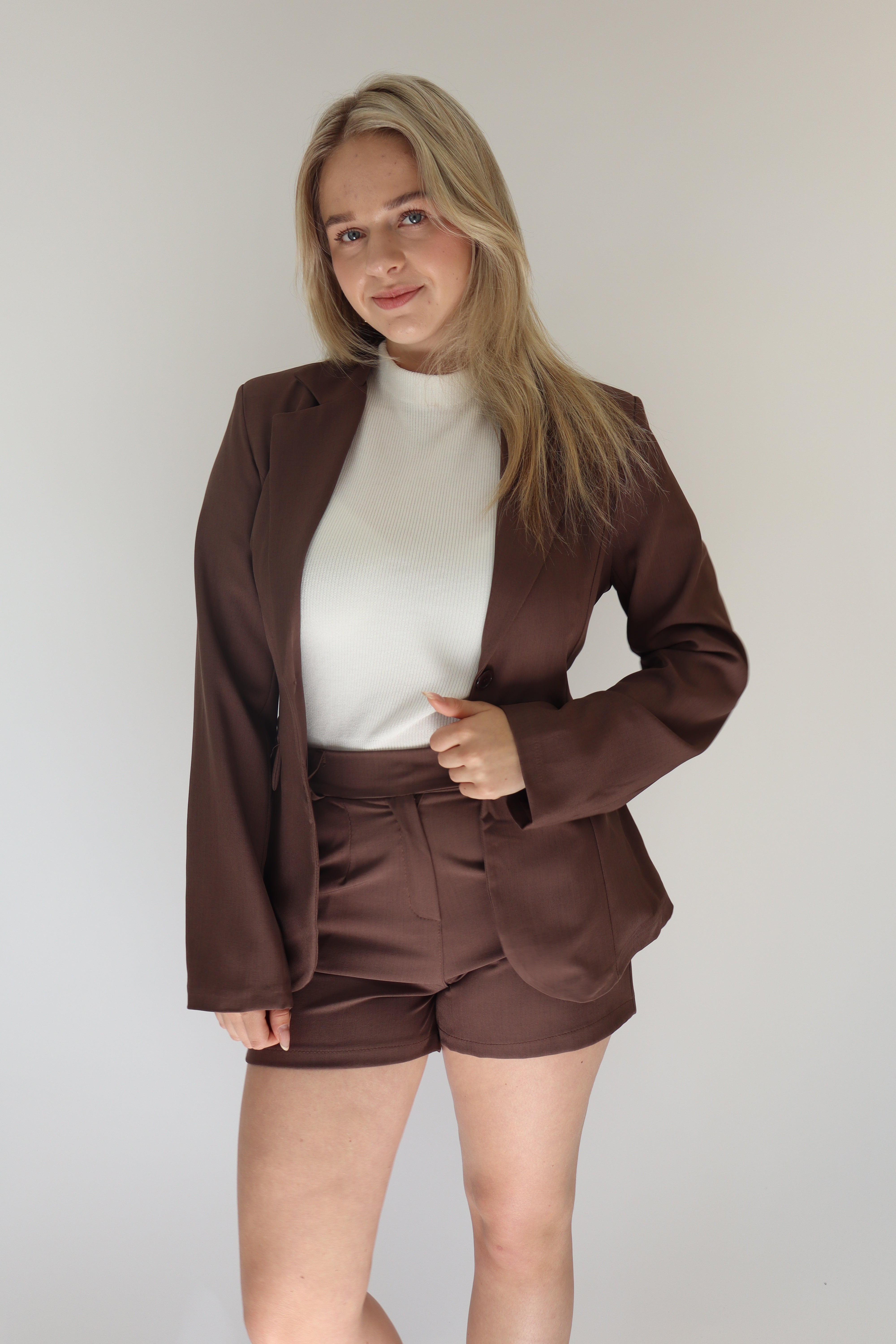 Solange Two Piece Set Brown