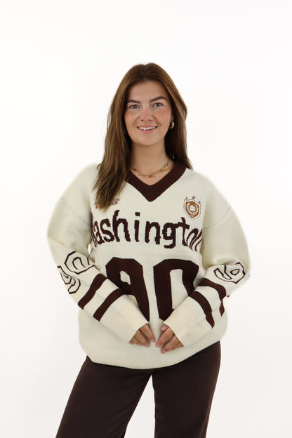 Washington Jersey Sweater White