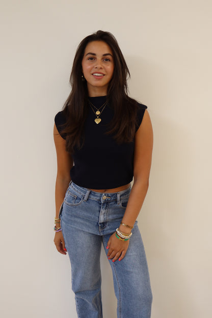 Basic Top Meavy Navy