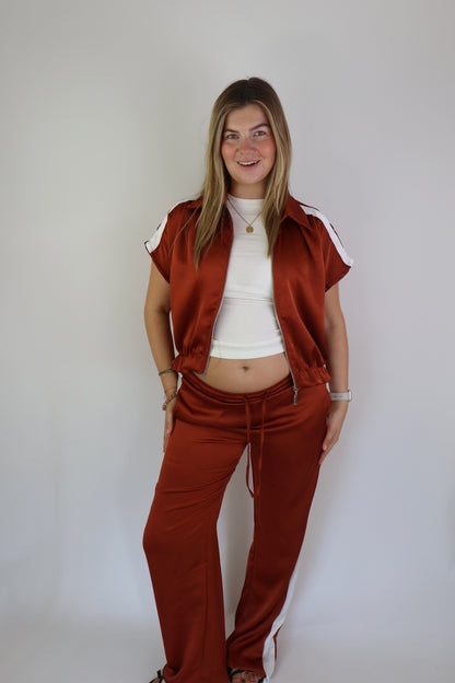 Caitlin Satijnen Broek Roest