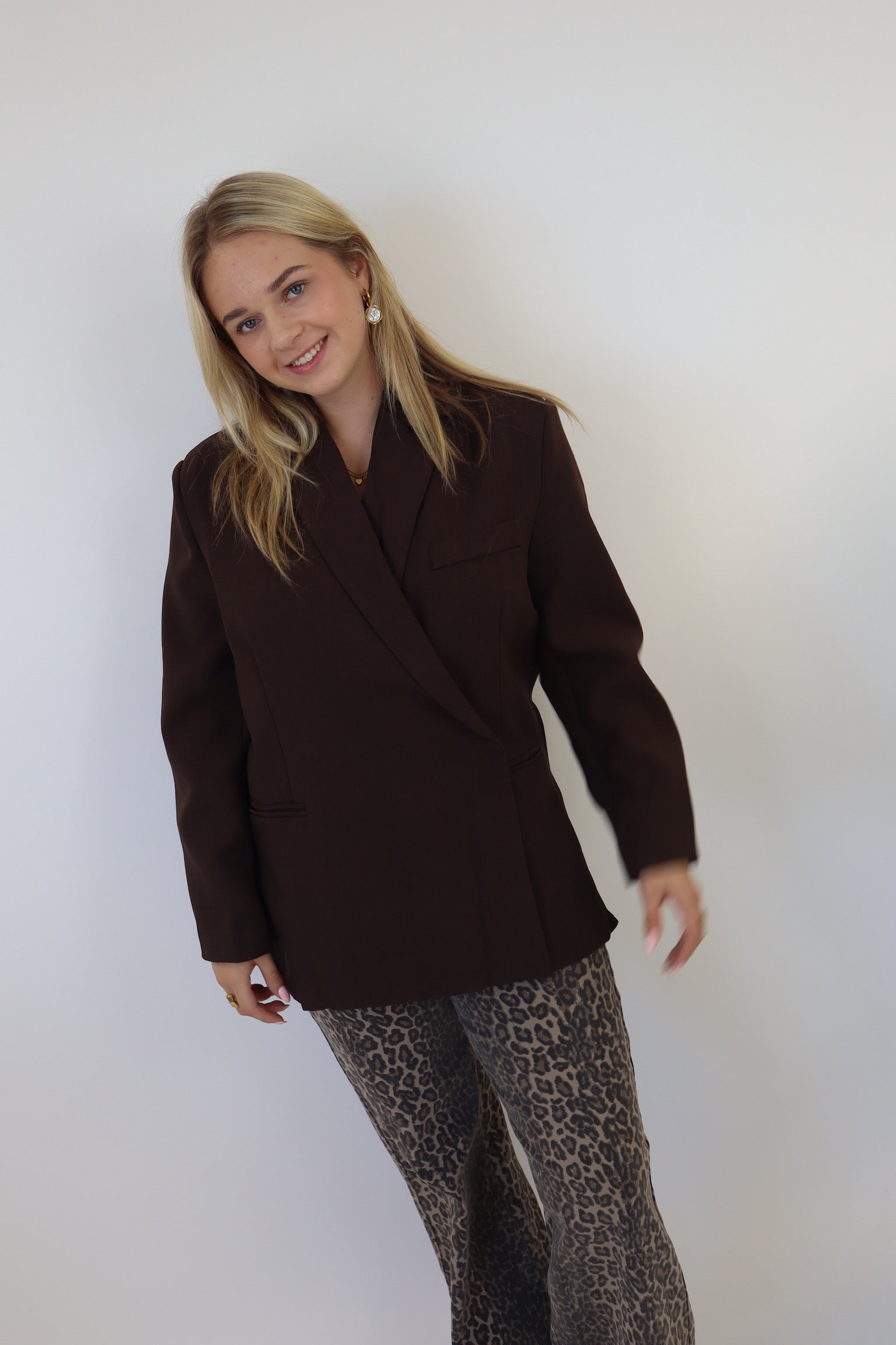 Julie Blazer Dark Brown