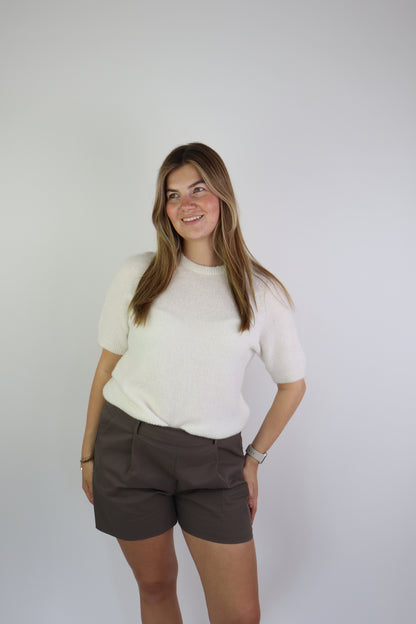 Alpaca Basic Top Off-White