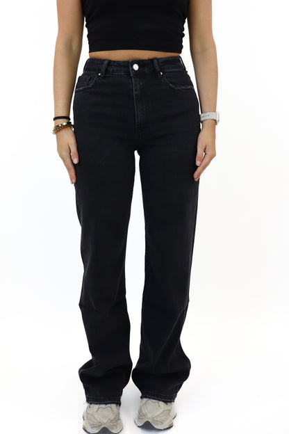 Nina Tall Wide Leg Jeans Black | W3392