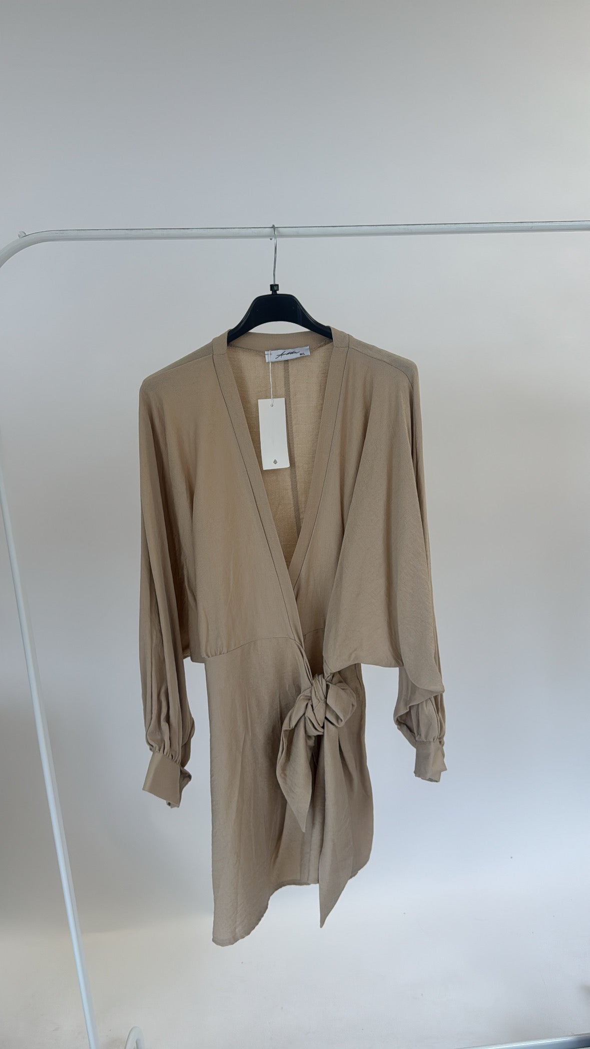 Ambika Wrap Dress Beige