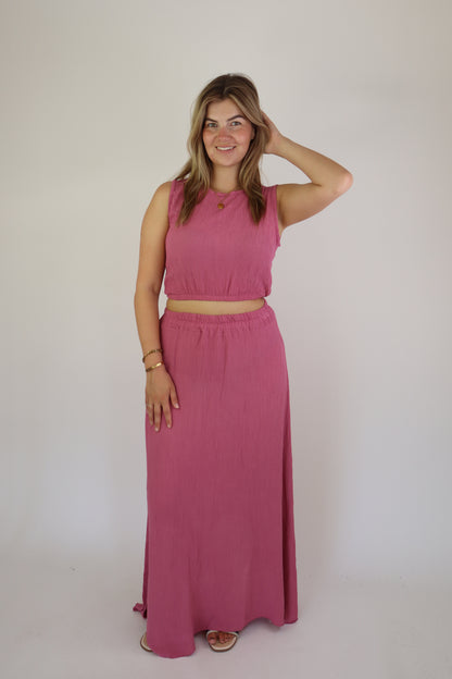 Summer Two Piece Set Pink
