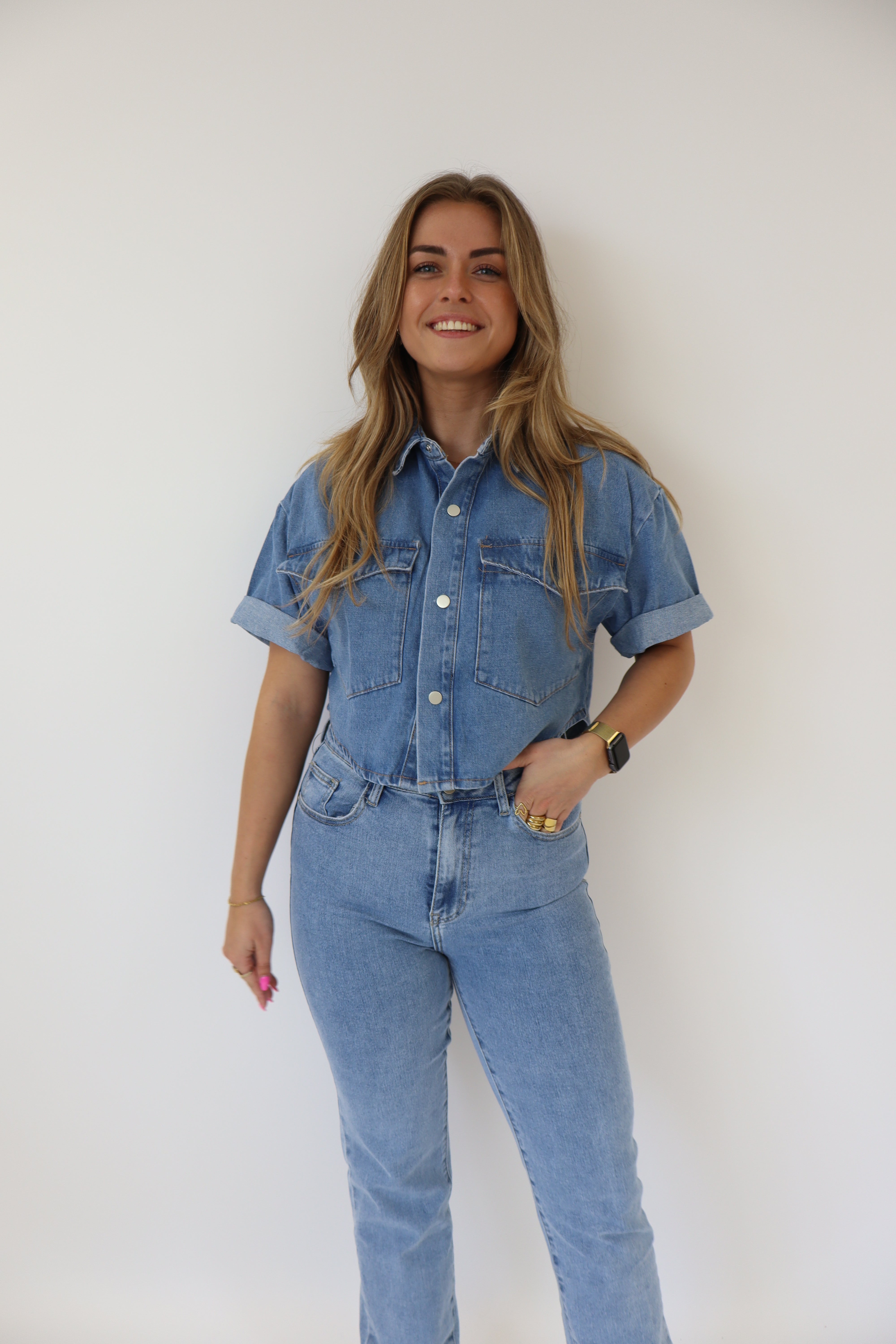 Gaia Denim Blouse