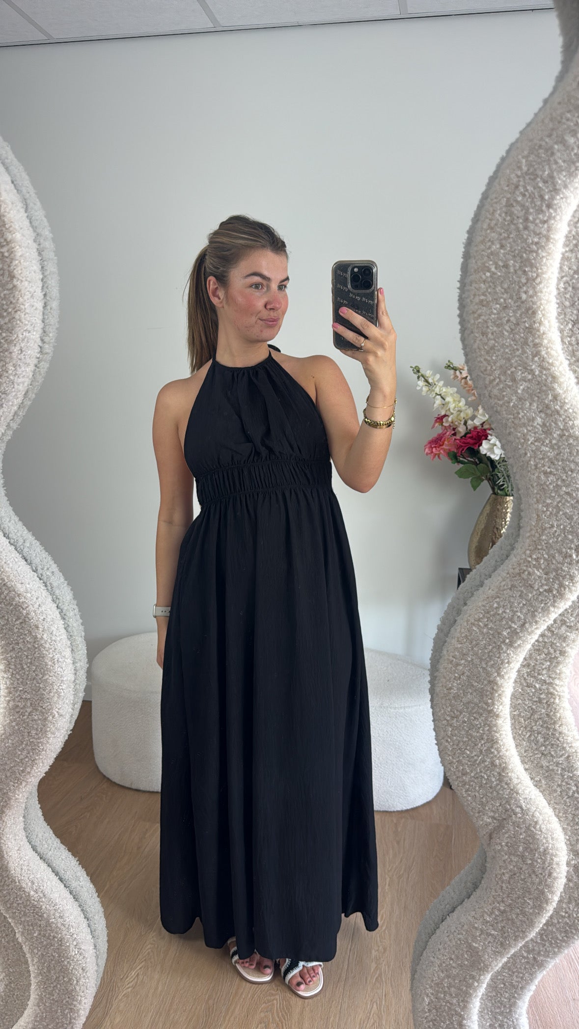 Ilse Maxi Jurk Zwart