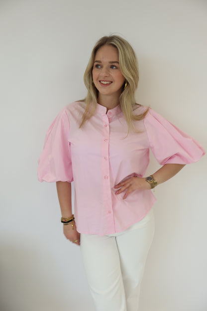 Dani Puff Blouse Pink