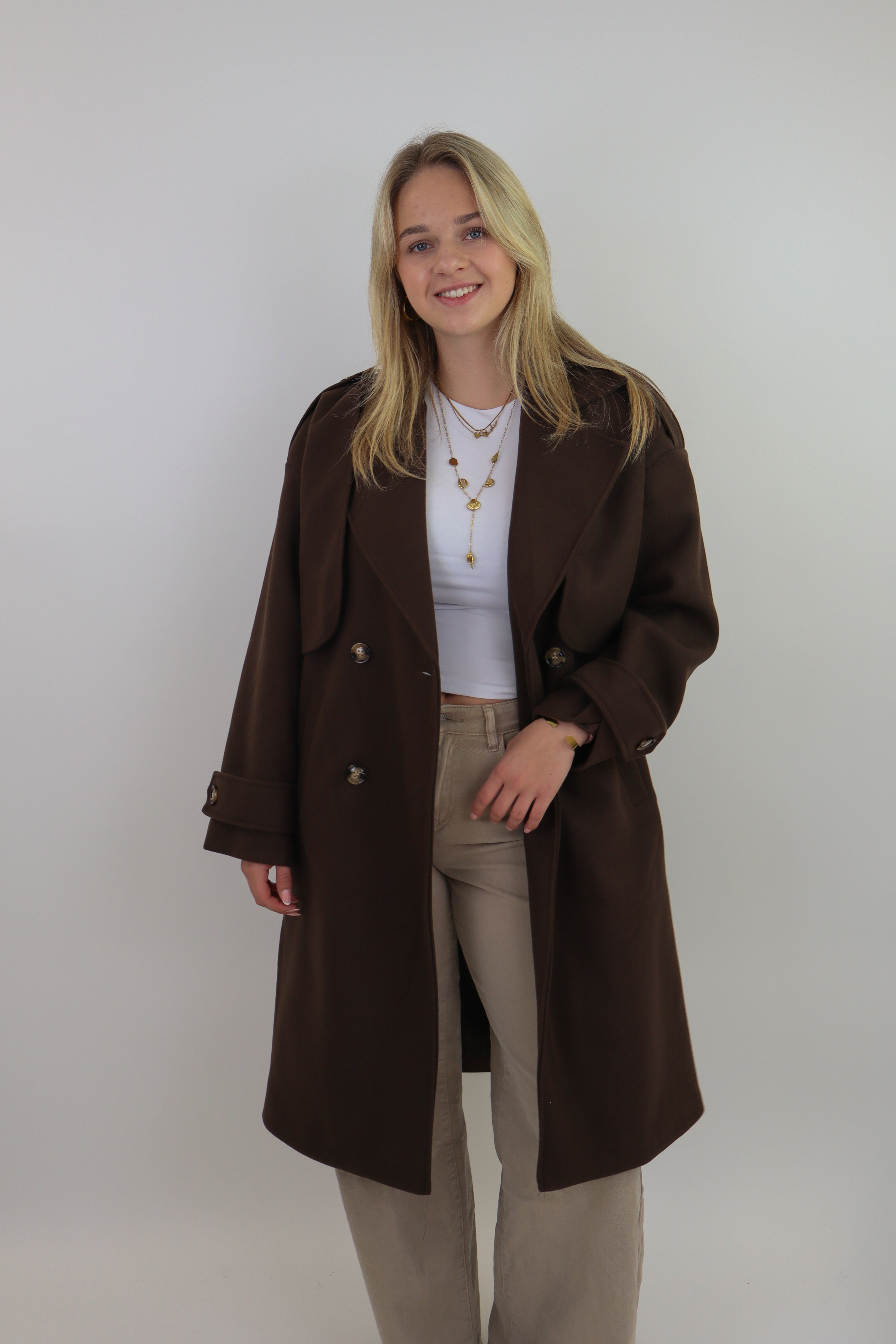 Benthe Trench Coat | Brown