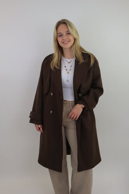 Benthe Trench Coat | Brown