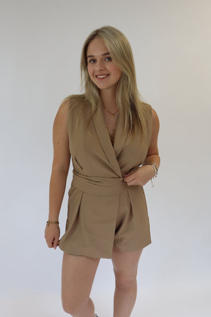 Eef Playsuit Taupe