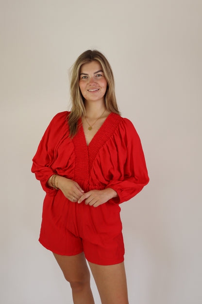 Amber Playsuit Rood