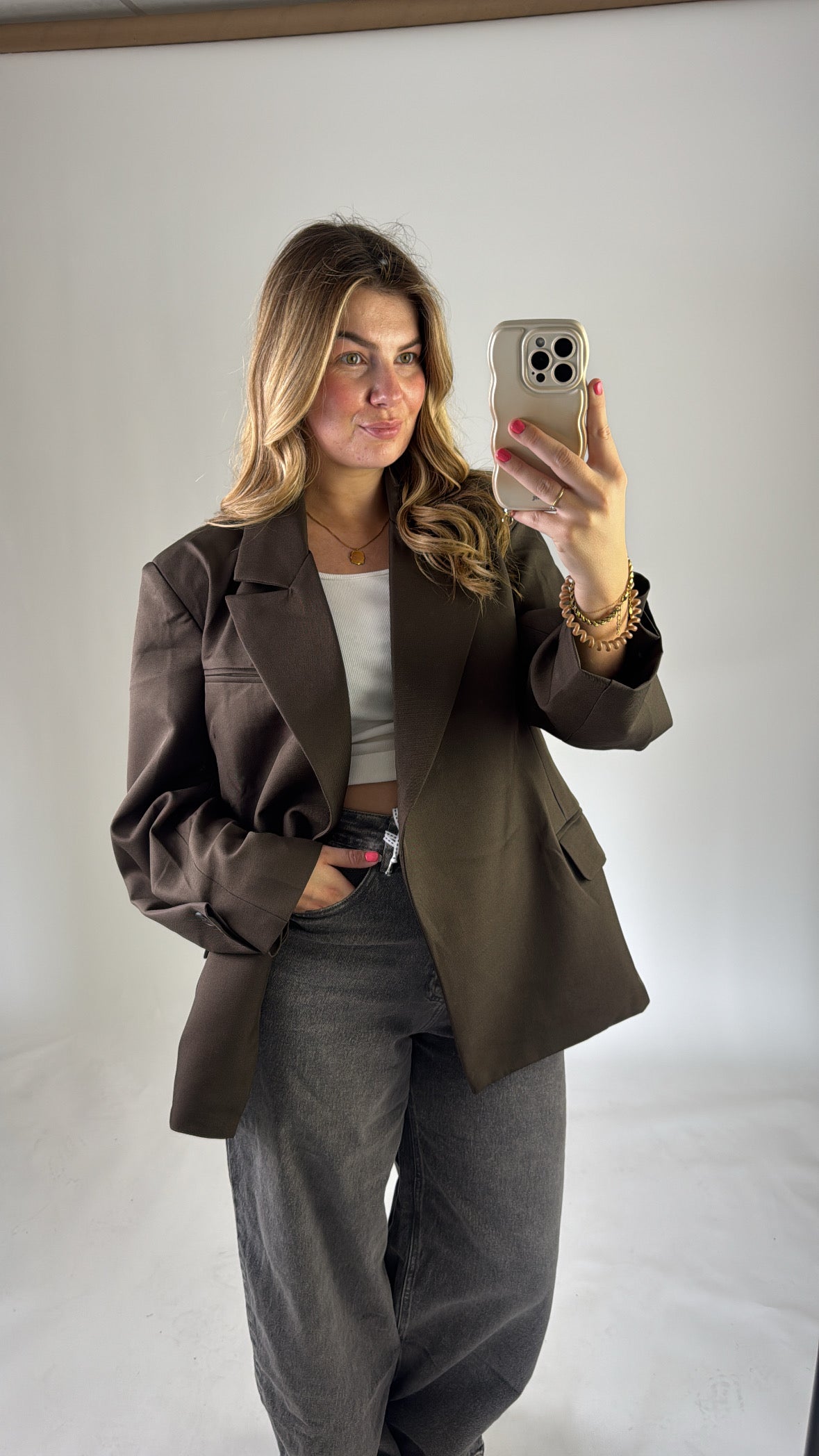 Nena Blazer Brown