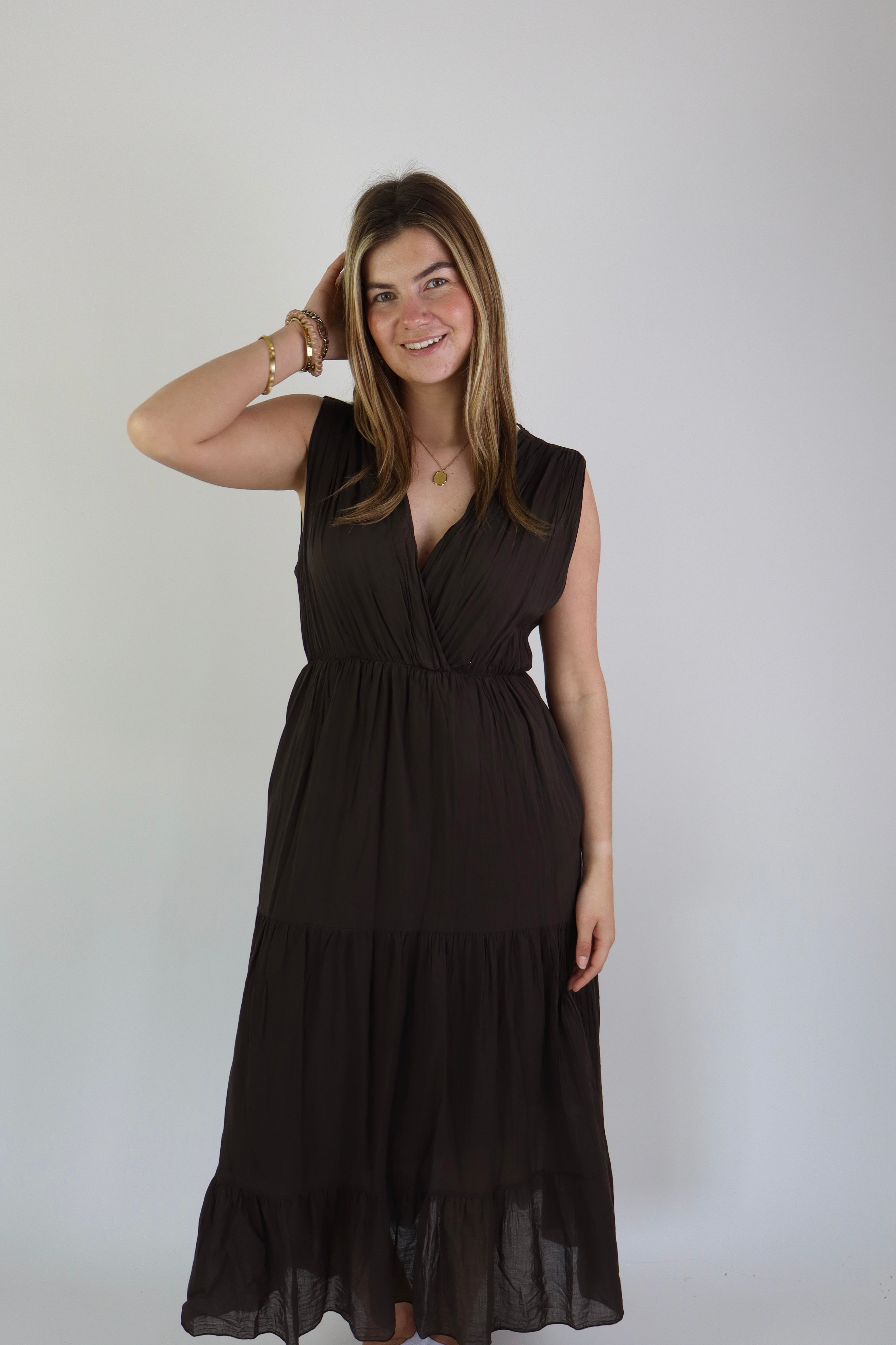 Meave Maxi Dress Brown