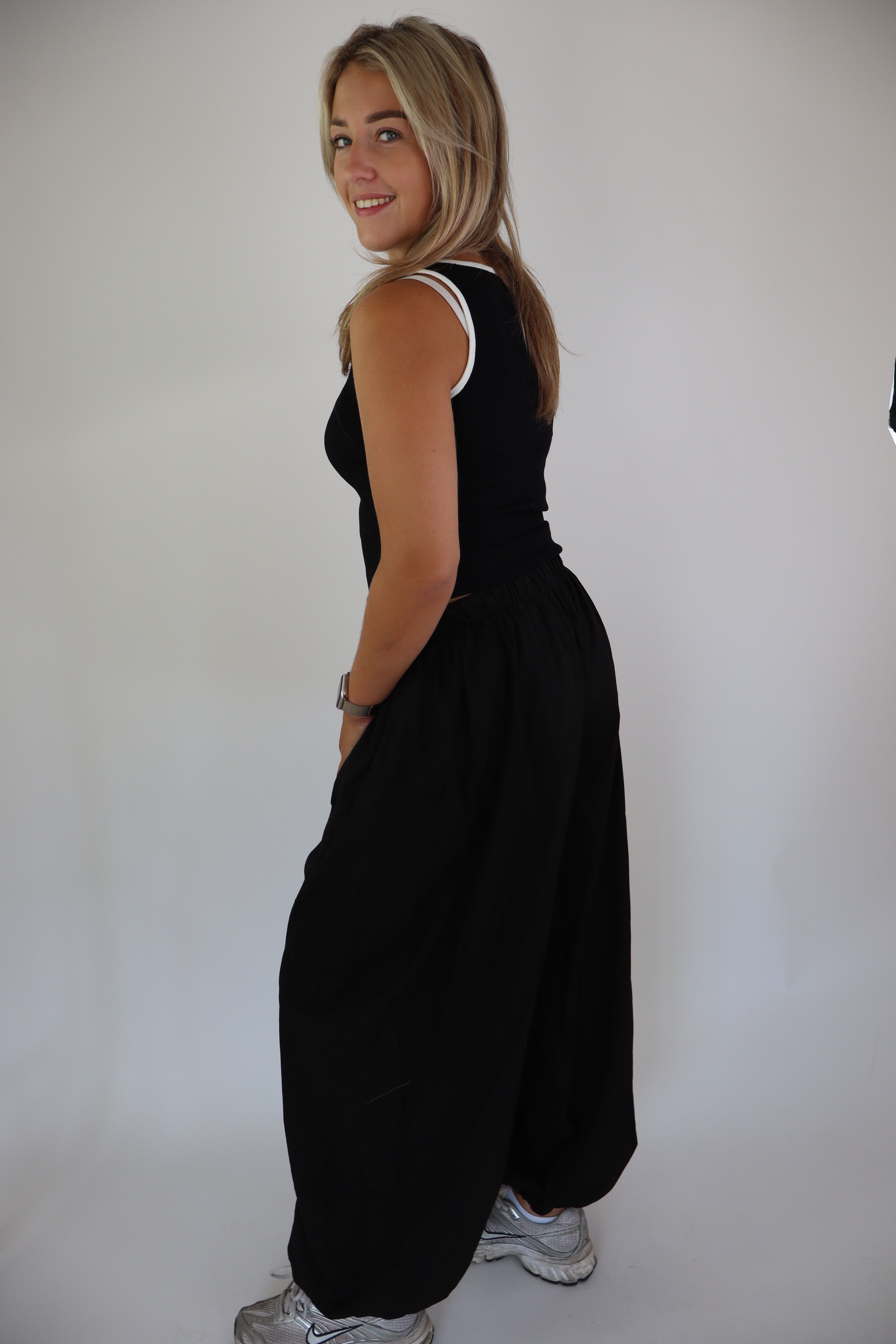 Nola Cotton Pants Black