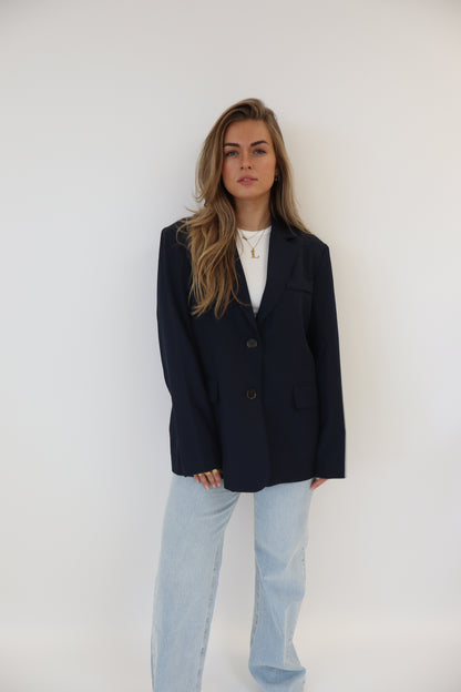 Mona Split Blazer Navy