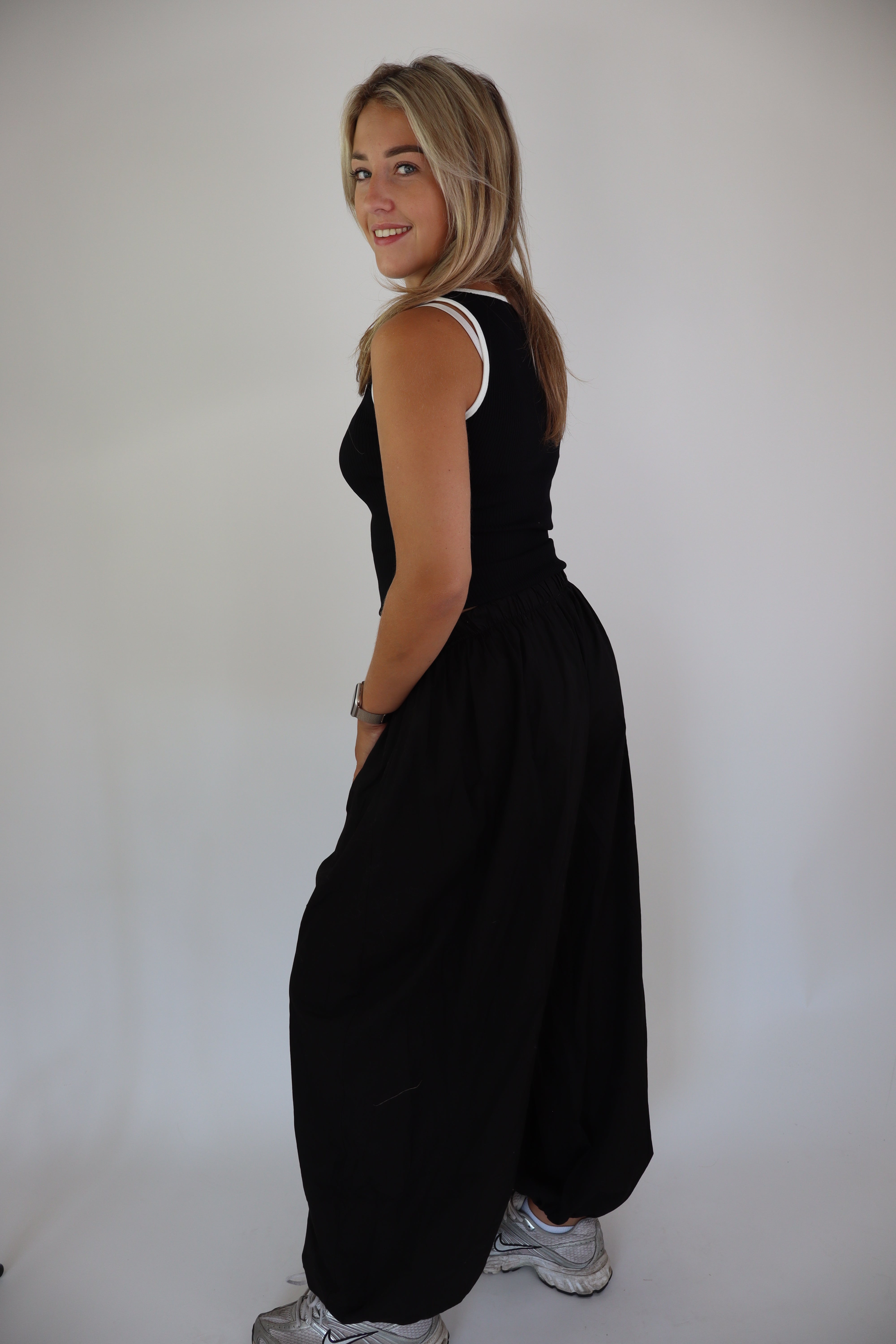 Nola Cotton Pants Black