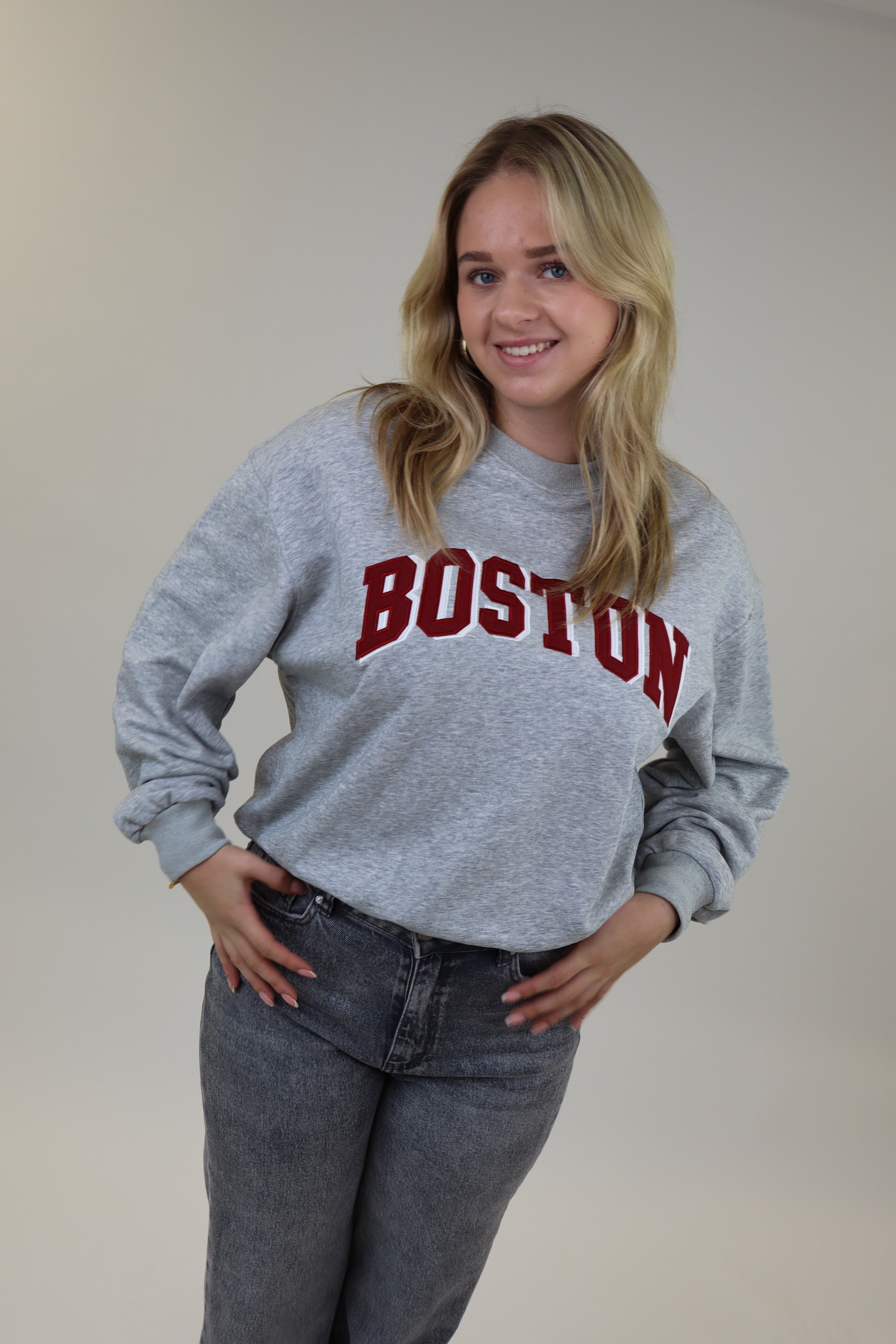 Boston Sweater | Light Grey