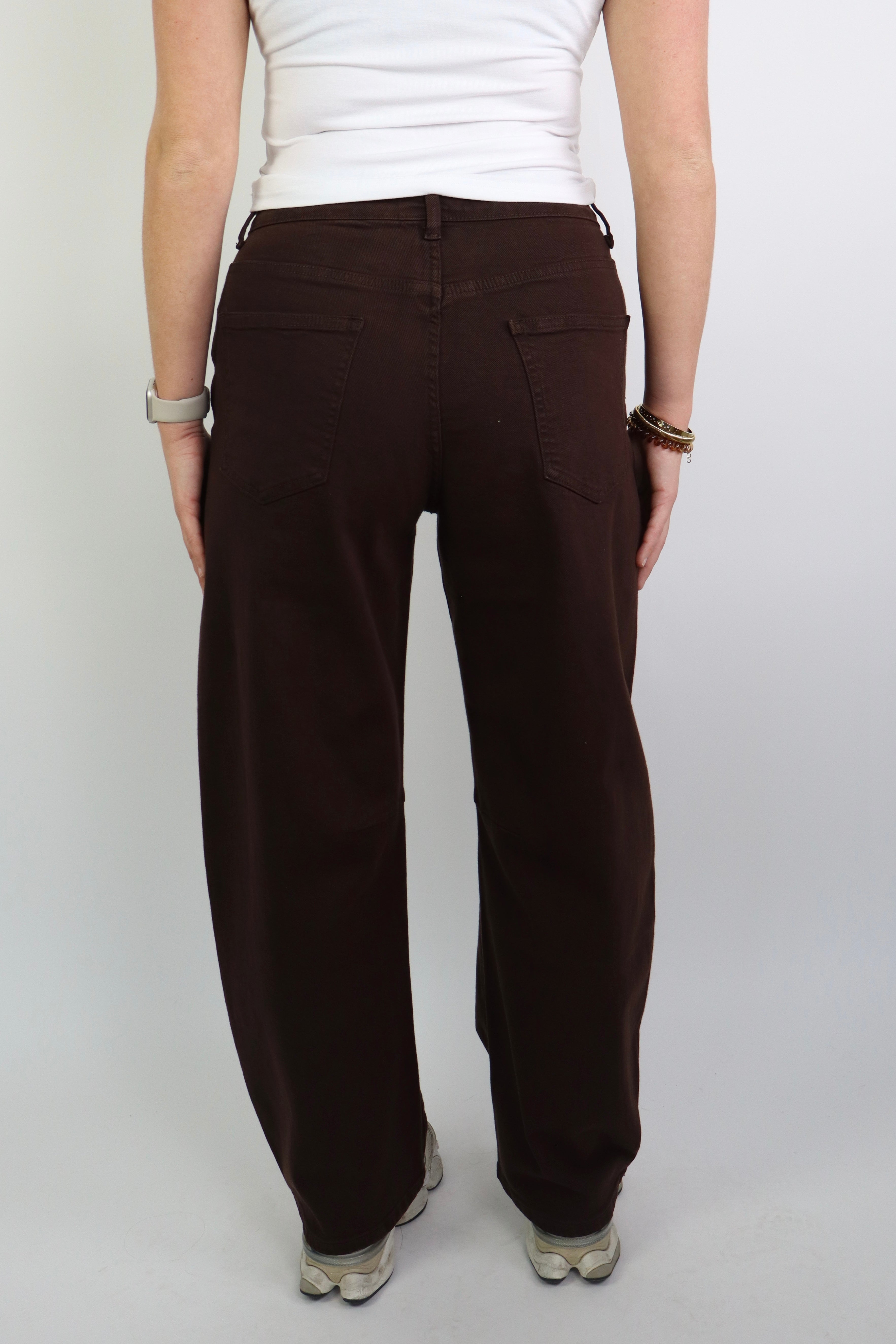 Millie Balloon Jeans Brown 839