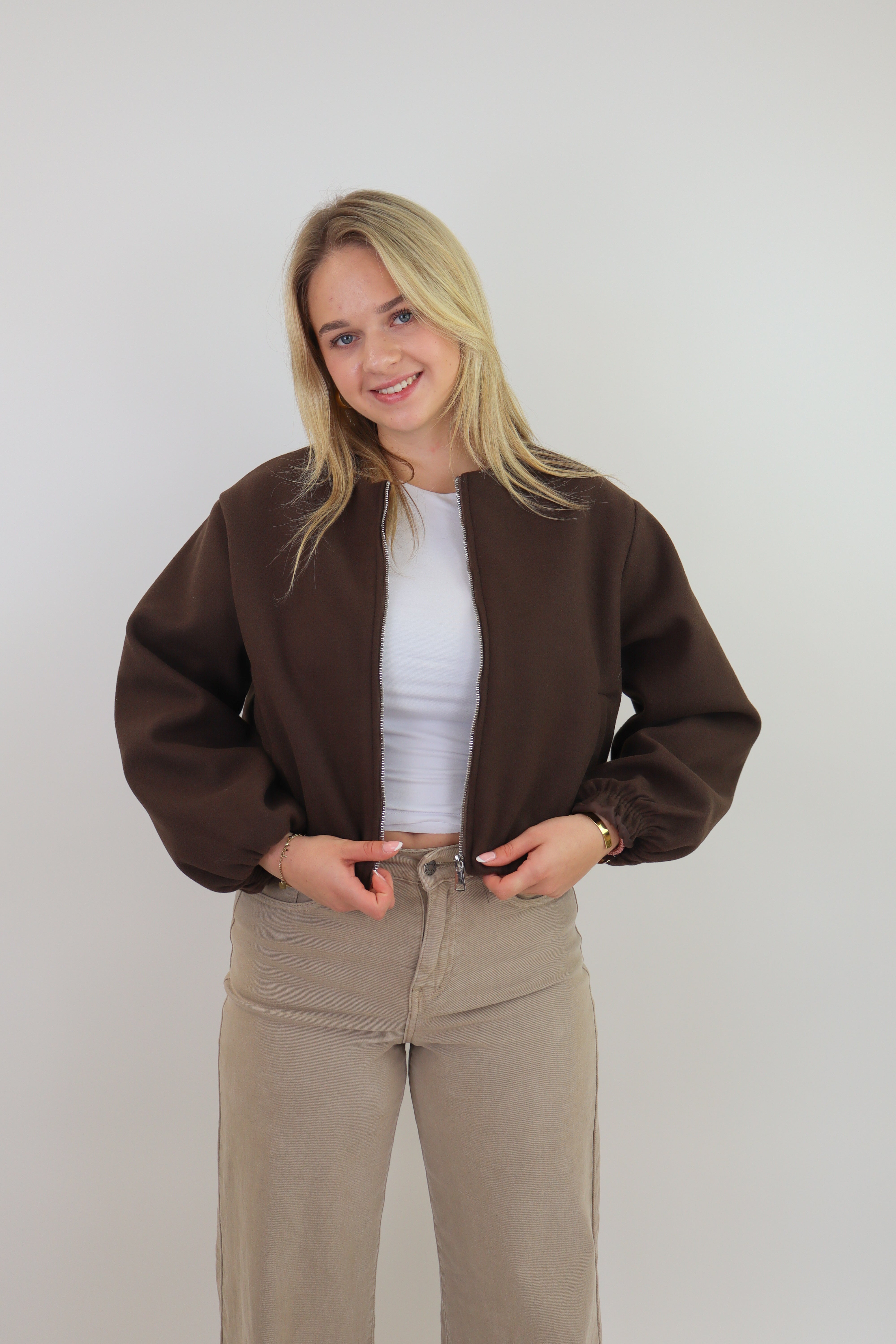 Ambika Bomber Jacket Brown
