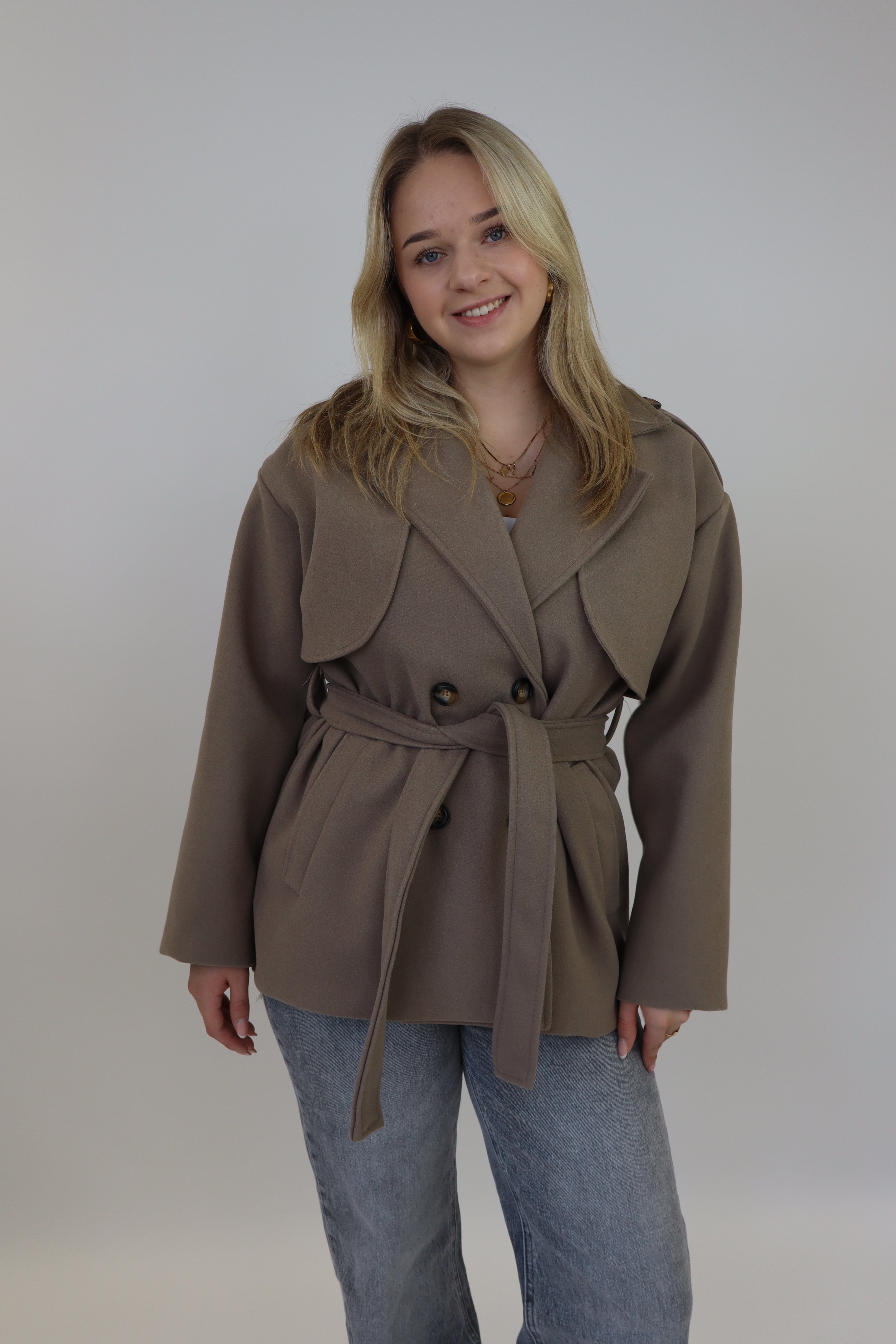 Doriena Trench Coat Taupe