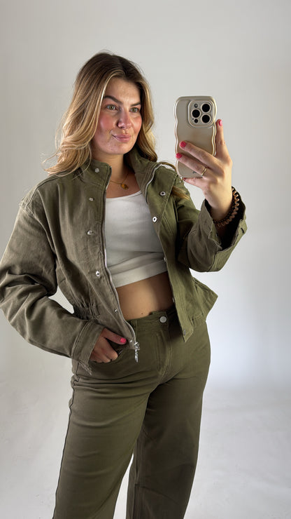 Ine Denim Jacket Green