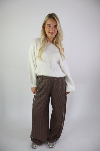 Elodie Ruitjes Broek Bruin