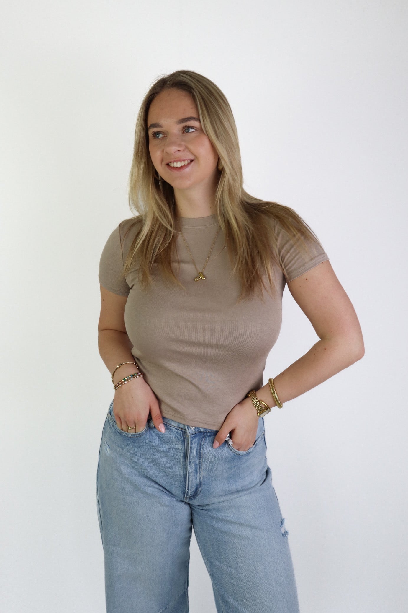 Pien Basic Top Beige