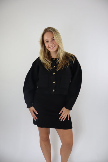 Odette Two Piece Set Black