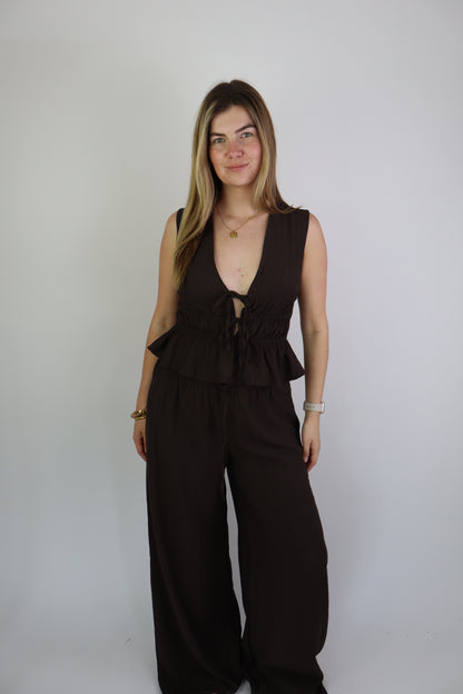 Bo Two Piece Set Brown