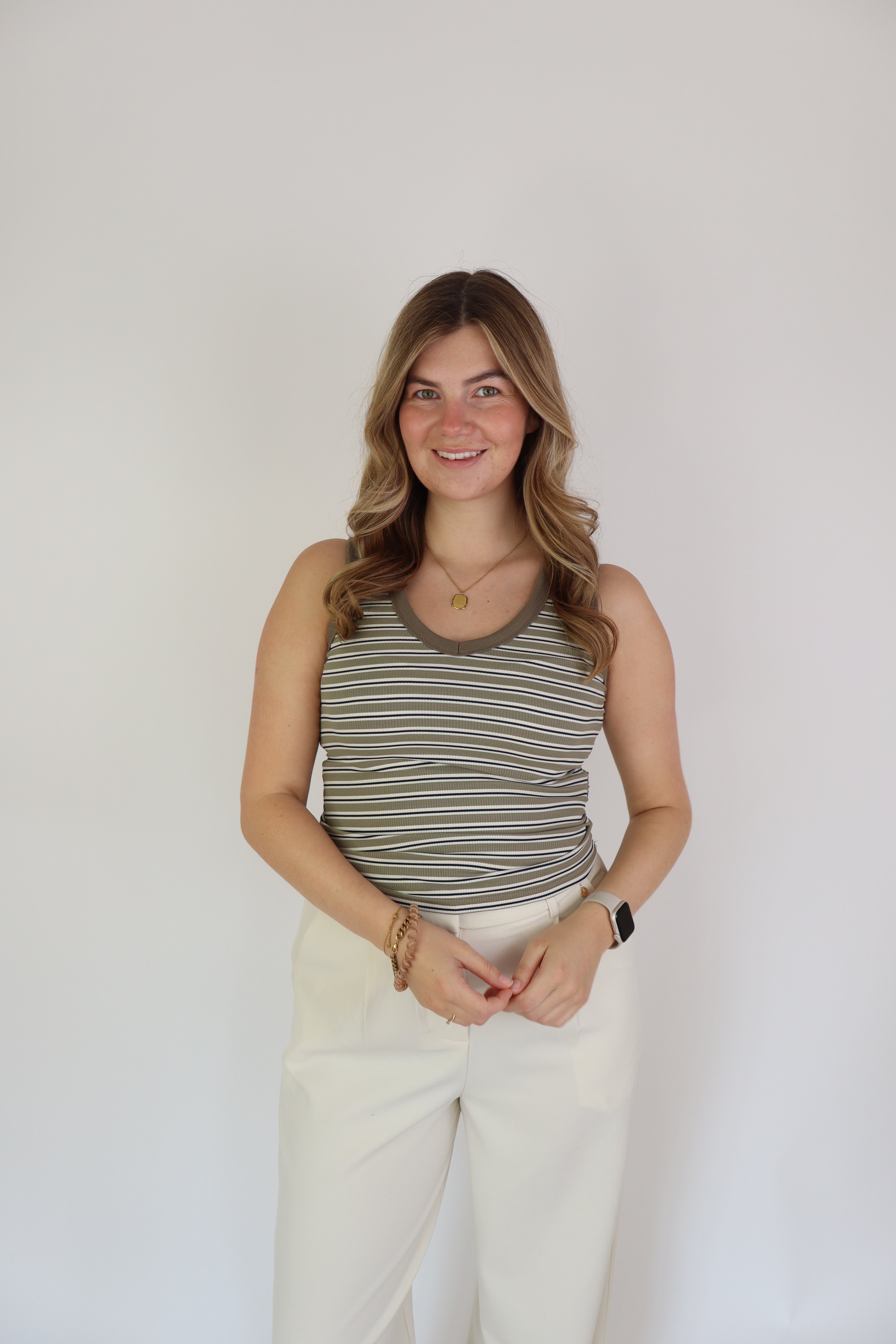 Striped Top Green