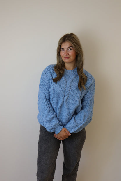 Nora Cozy Knit Light Blue