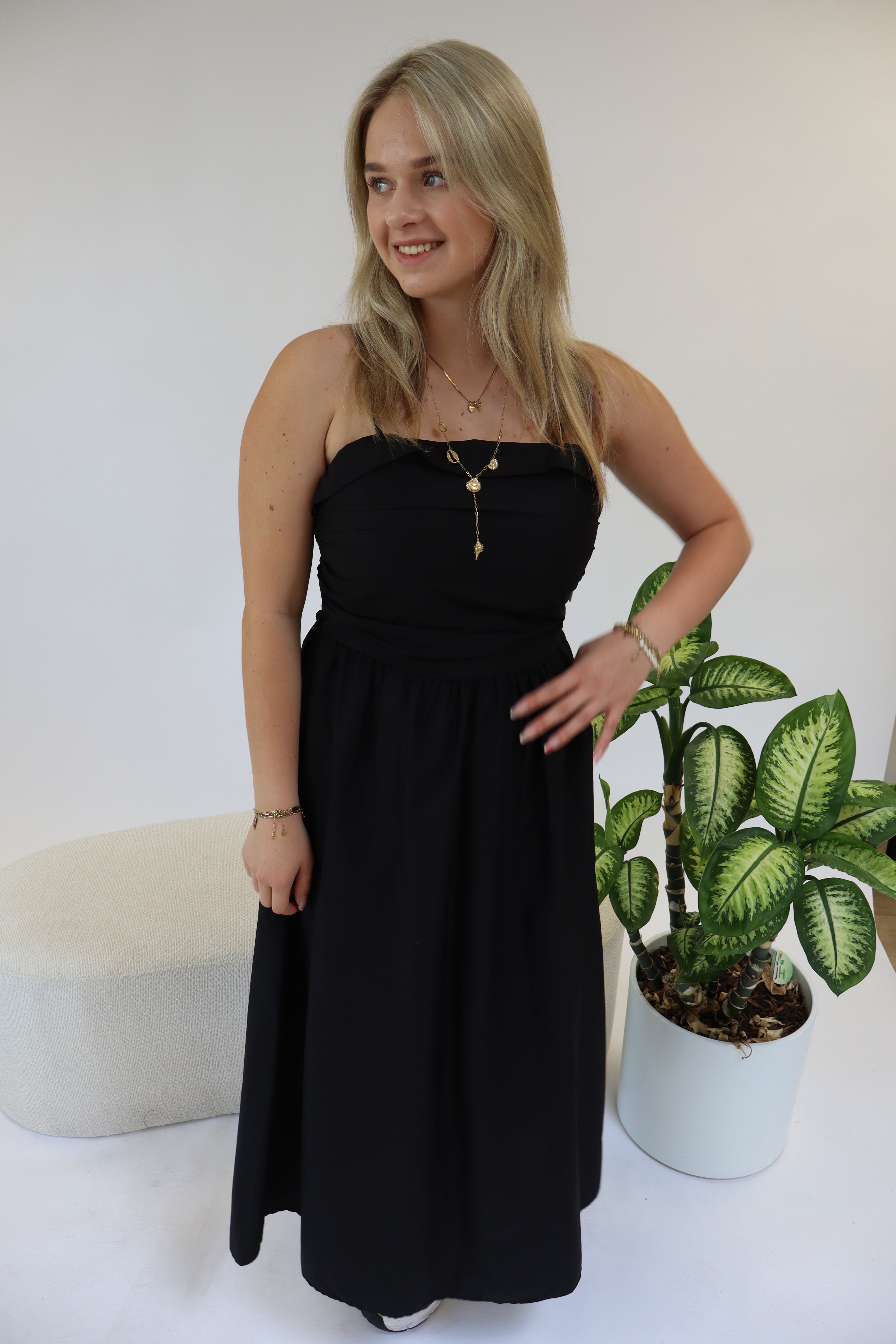 Belle Maxi Dress Zwart