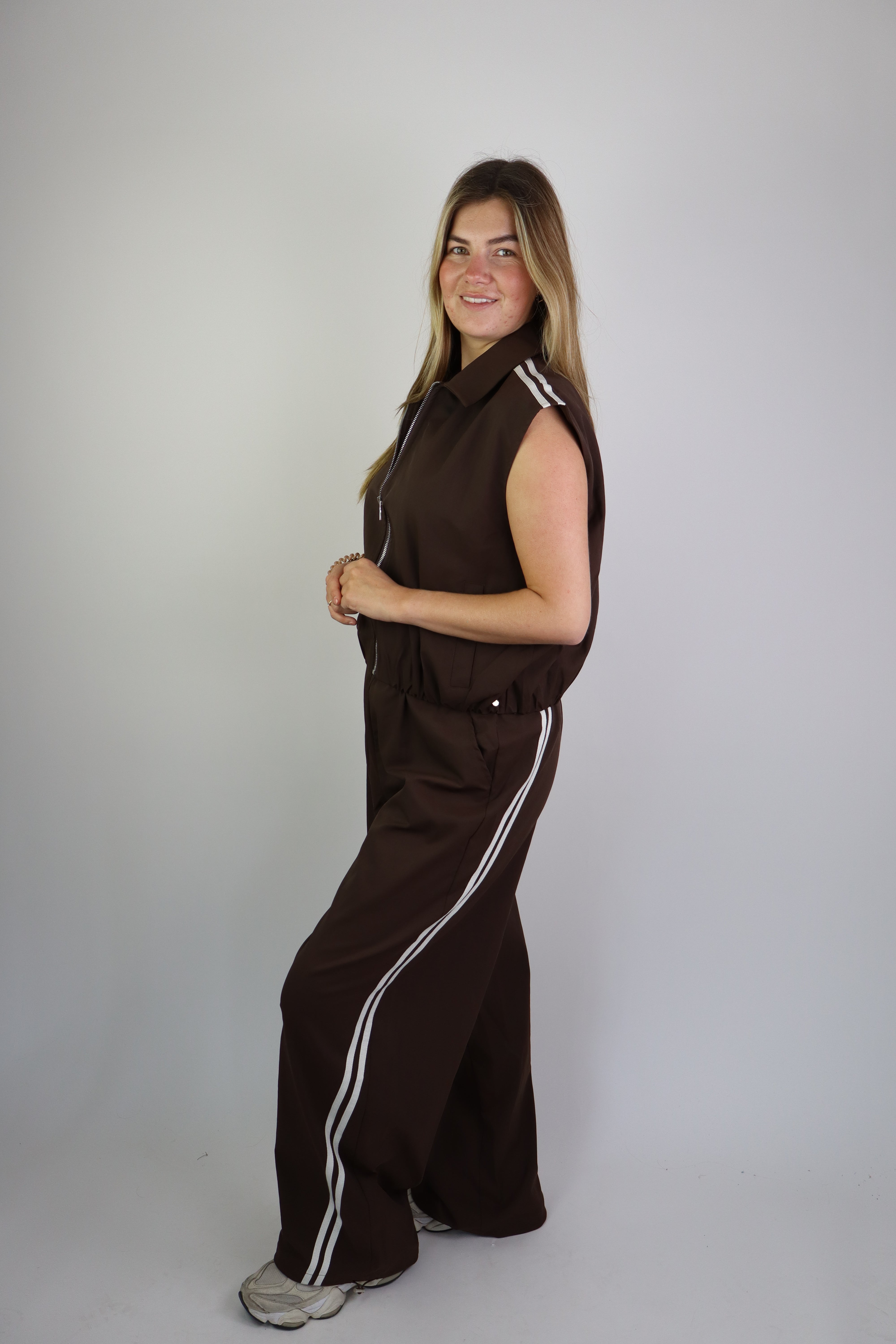 Ambika Alouette Striped Pants Brown