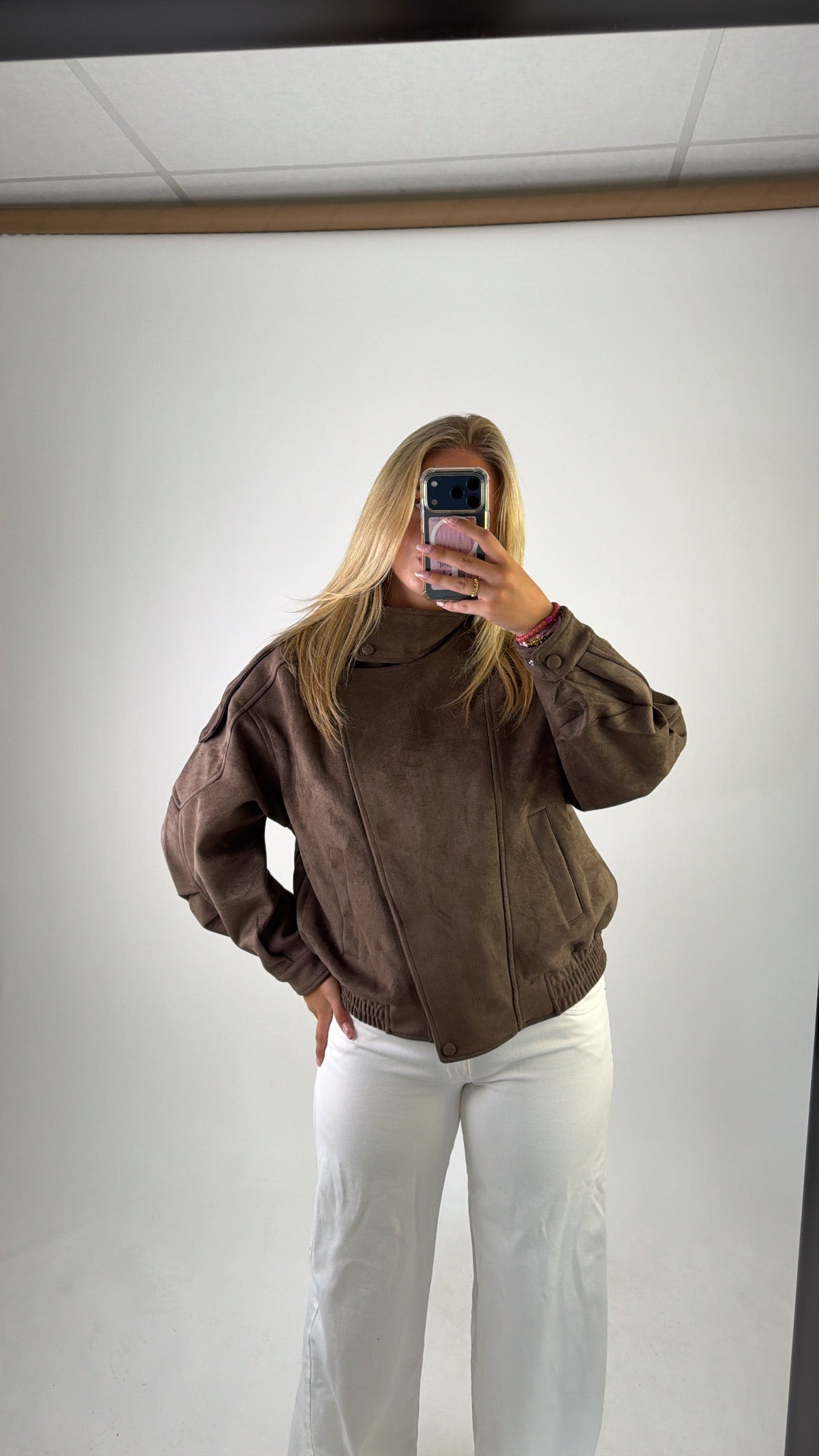 Naya Suede Jacket Brown