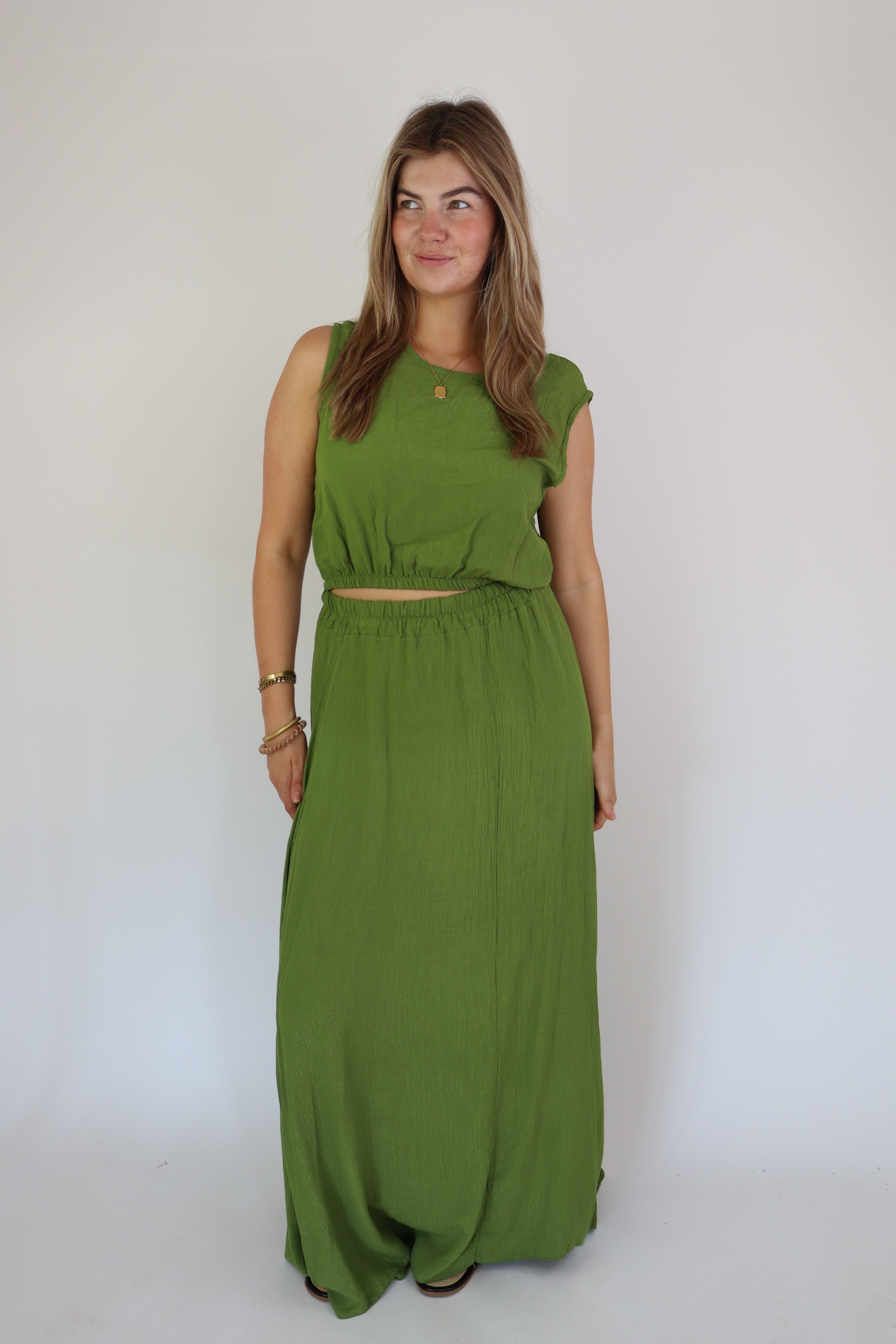 Summer Two Piece Set Green