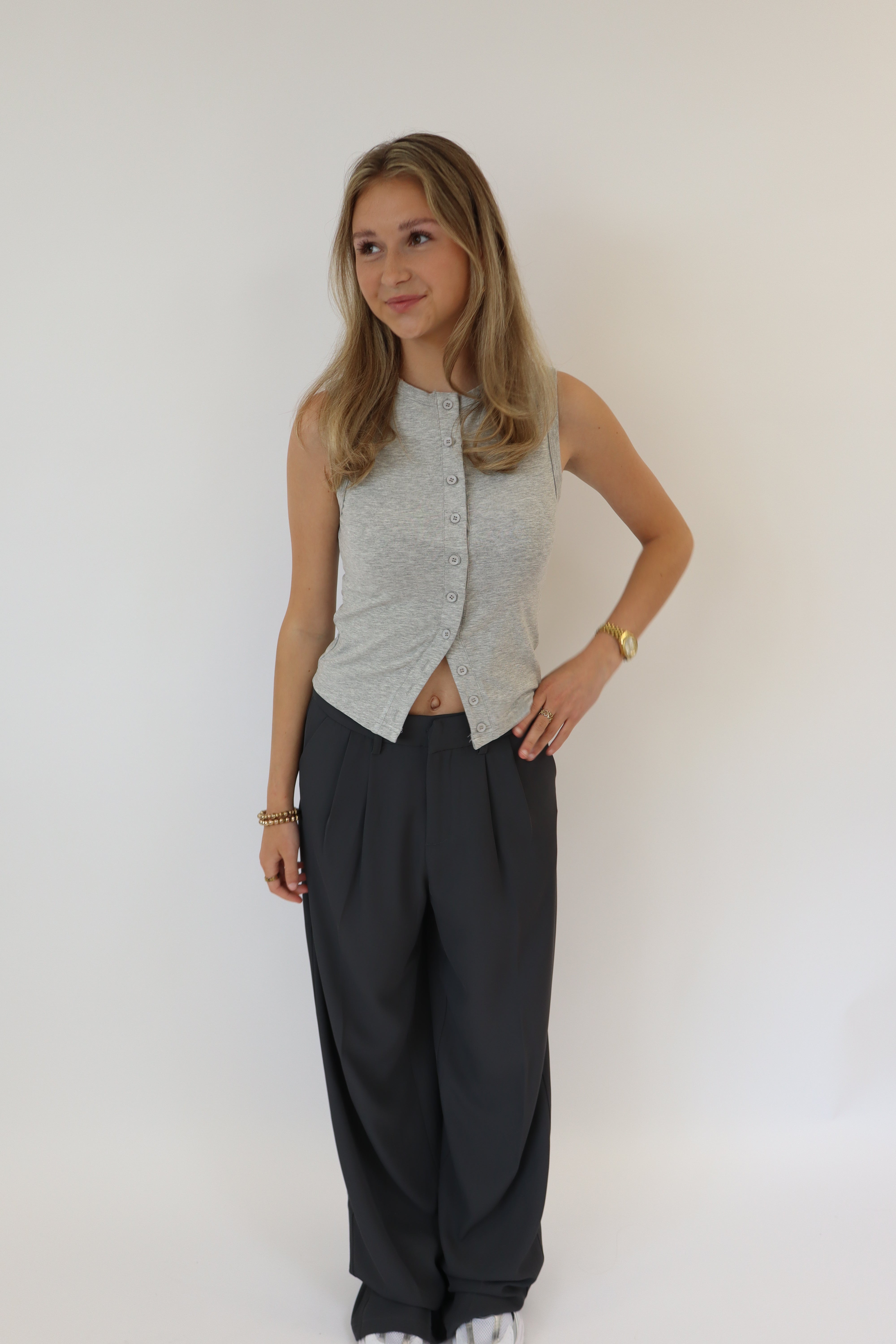 Yvette Pantalon Dark Grey