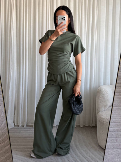 Janelle Two Piece Set Army Green ( Tall )