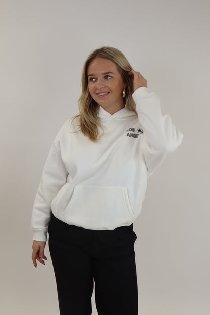 Los Angeles Hoodie White