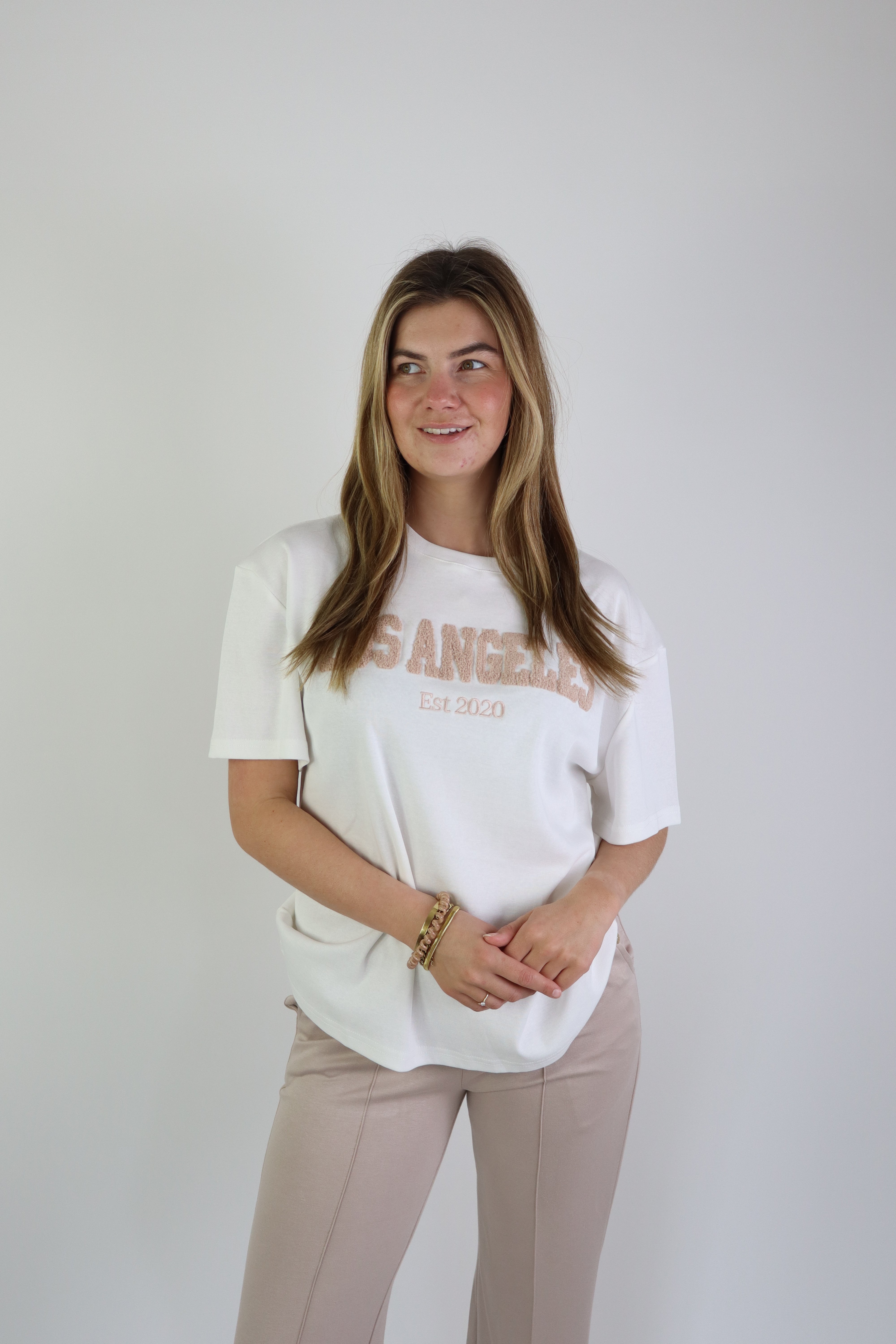 T - Shirt Los Angeles Beige