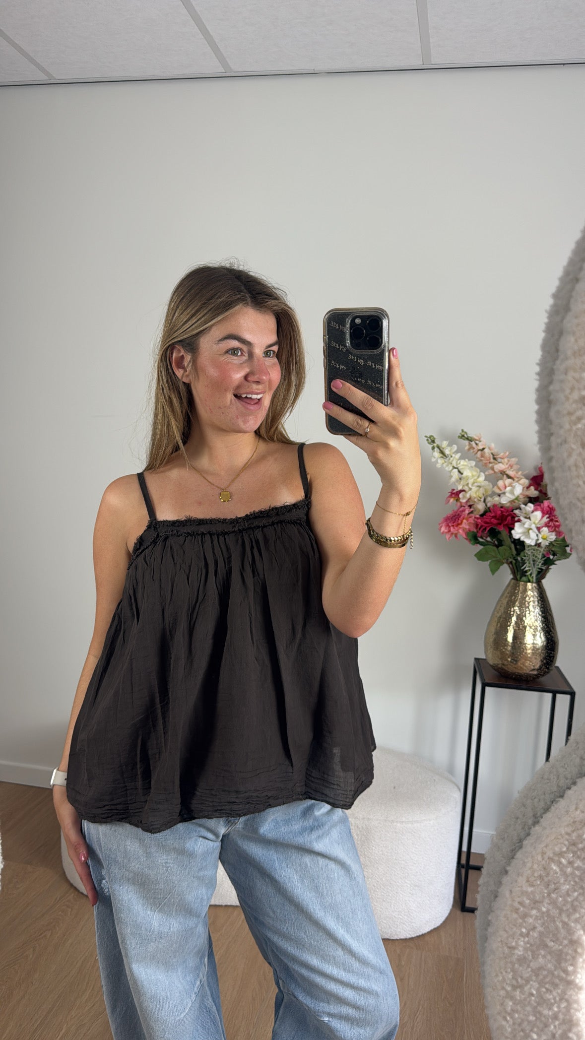 Flowy Top Brown