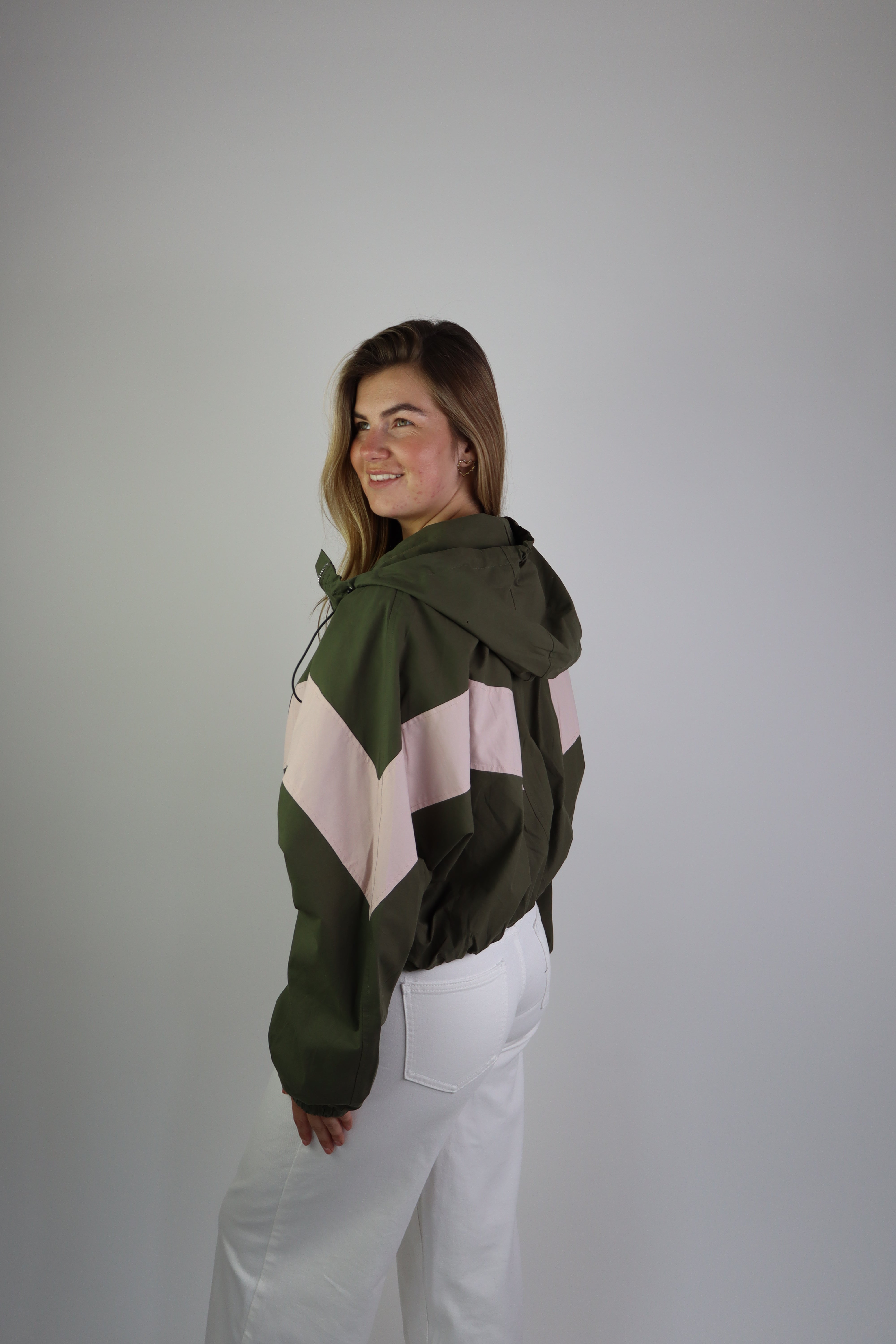 Ambika Track Jacket Green/Pink
