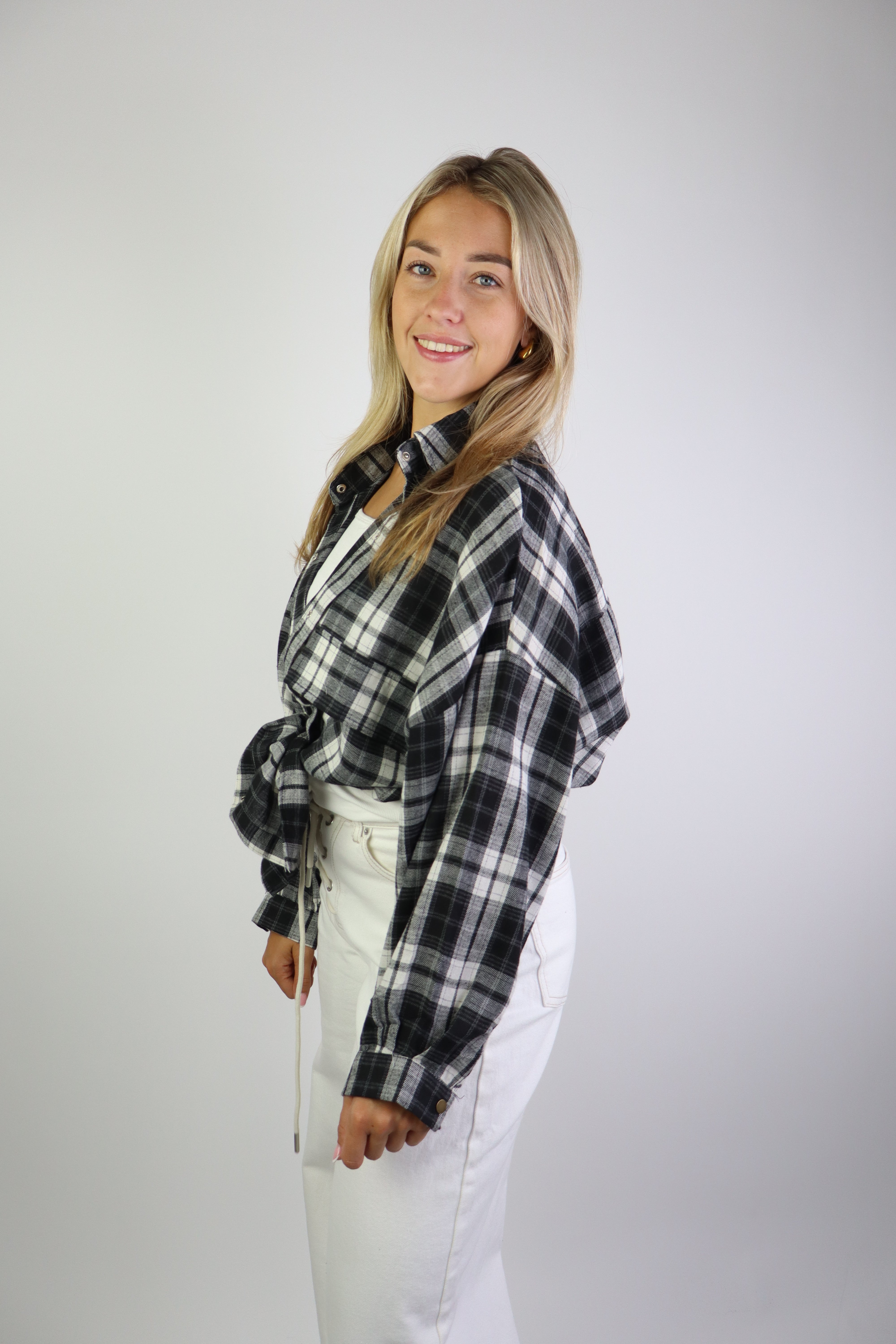 Nora Geruite Blouse Black