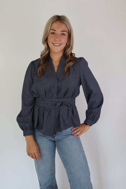 Ivy Blouse Navy