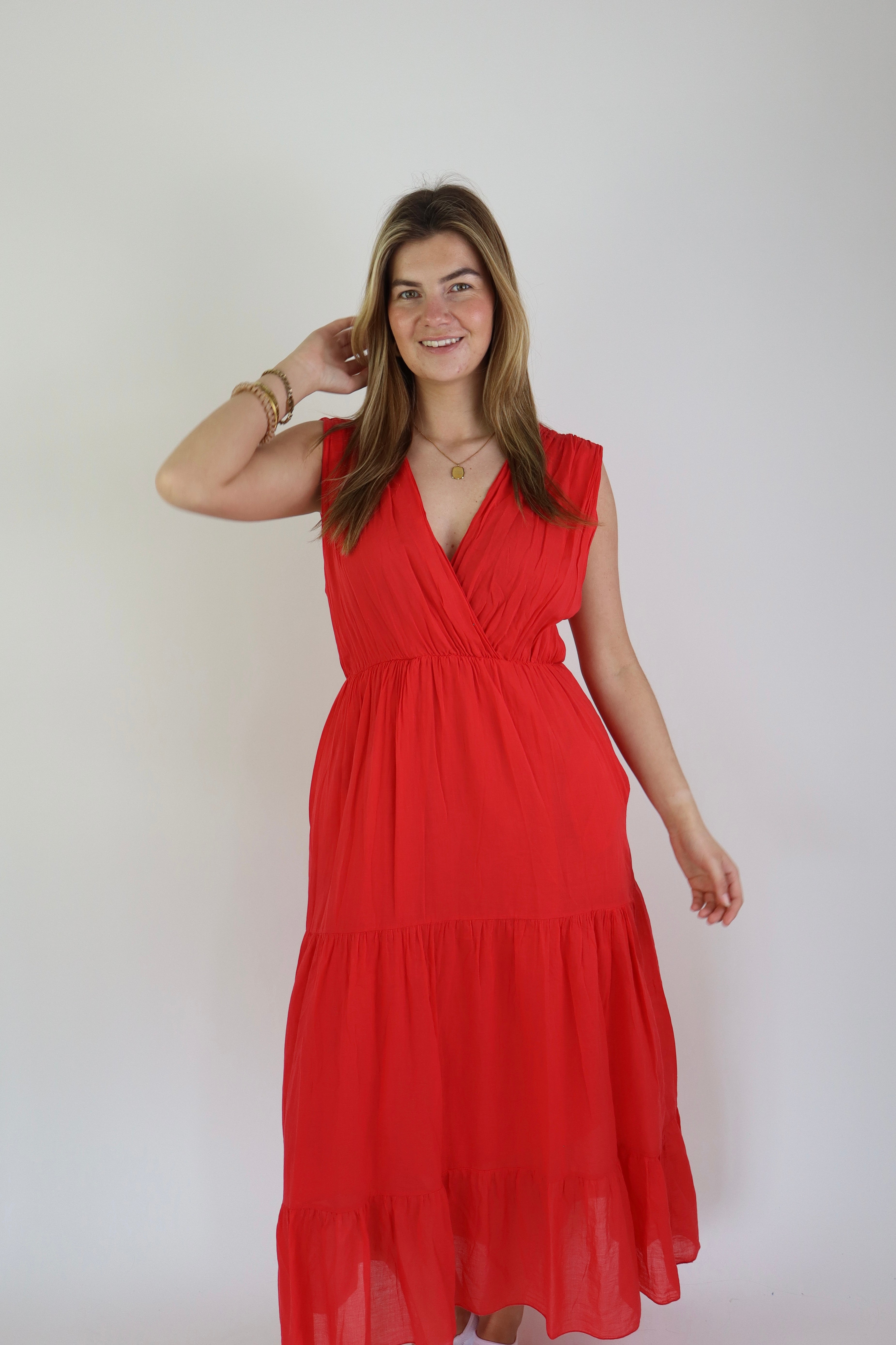 Meave Maxi Dress Red