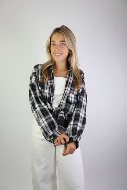 Nora Geruite Blouse Black