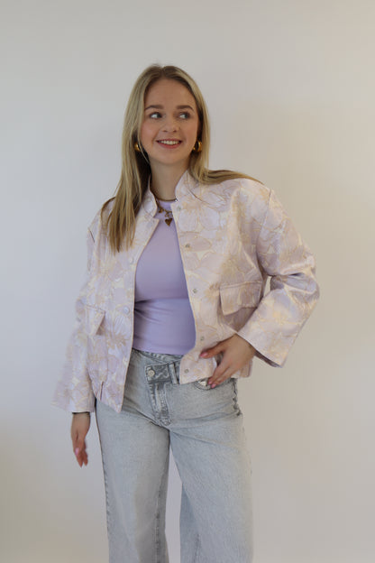 Rosalie Flower Bomber Lila