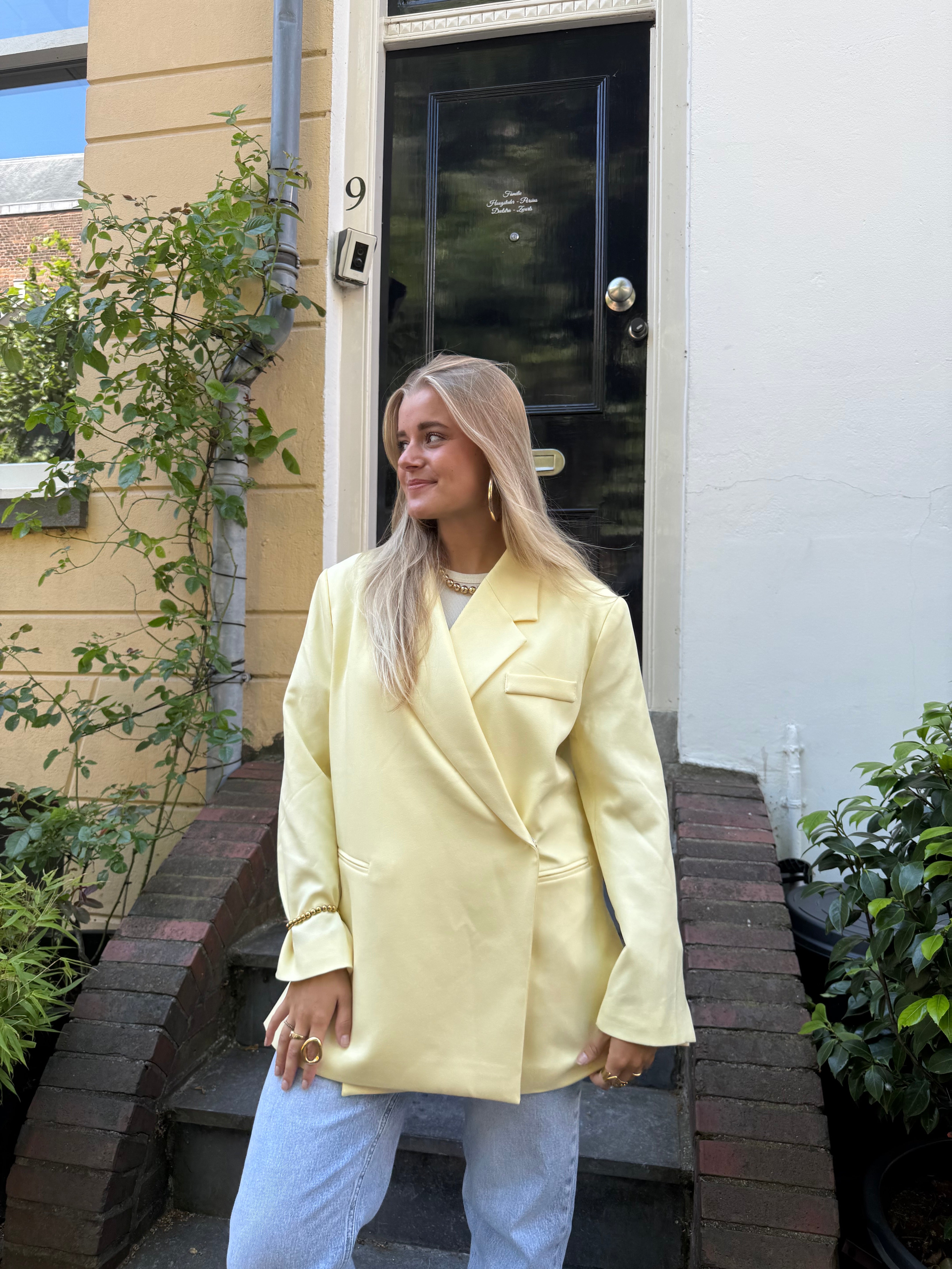 Lotje Oversized Blazer | Geel 24763