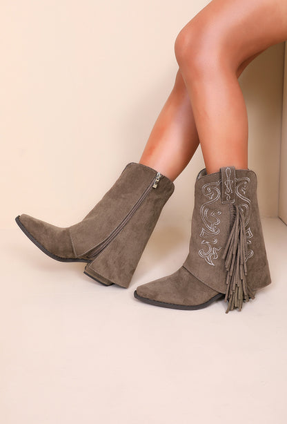 Cowboy Boots Khaki